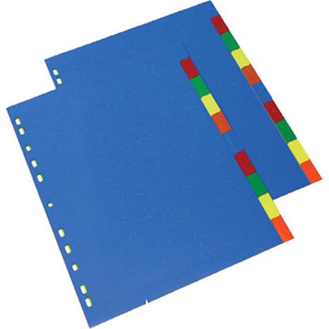 Διαχωριστικά πλαστικά χρωματιστά (1-10) (Διάφορα χρώματα)
