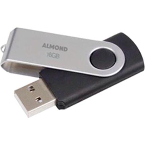 Almond flash drive 16GB USB 0.2 Twister black/silver