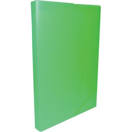 Κουτί αρχειοθέτησης με λάστιχο 25x35x3cm πλαστικό πράσινο