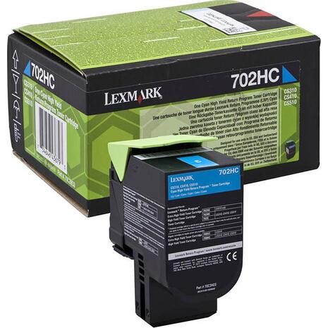Toner Εκτυπωτή Lexmark 70C2HC0 High Yield Cyan -3k Pgs