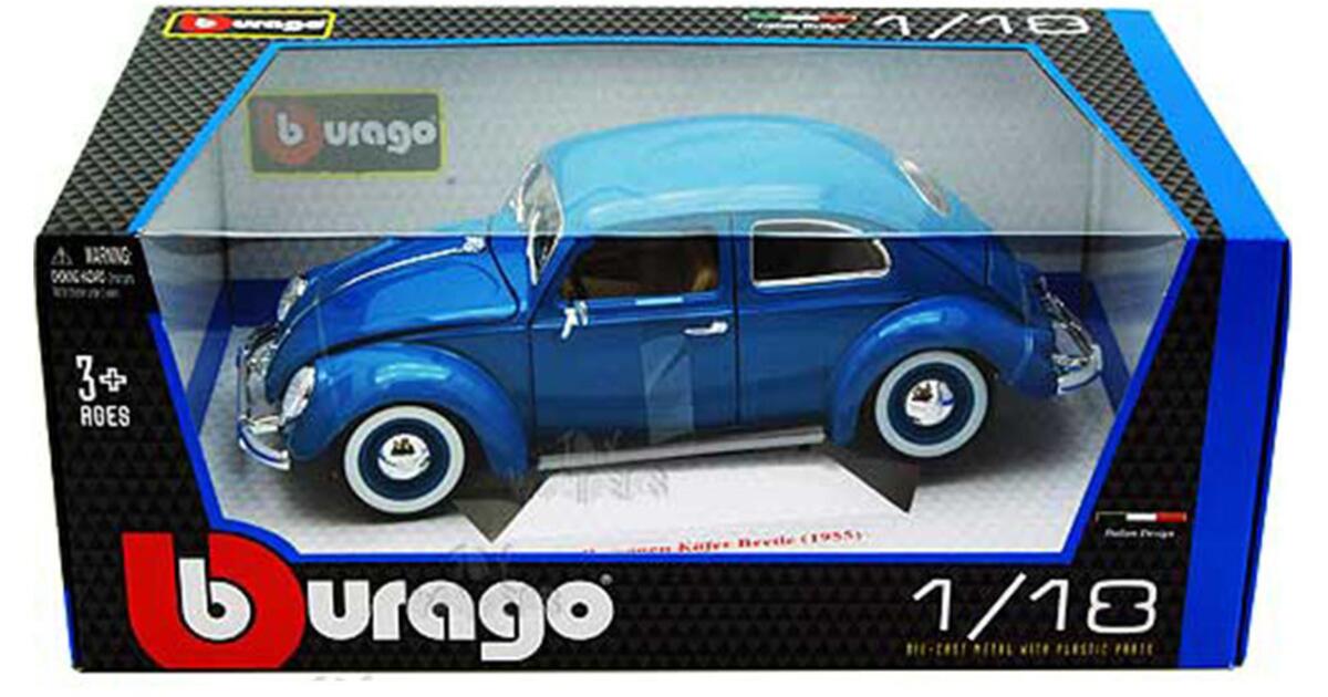 Burago SB 1/18 - VW Coccinelle Käfer Beetle Gold 1955