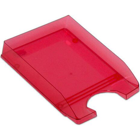 Χαρτοθήκη γραφείου Metron Fluo πλαστικό διάφανο κόκκινο (Κόκκινο)