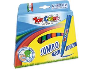 Μαρκαδόροι ζωγραφικής Toy Color Jumbo  (12 τεμάχια)