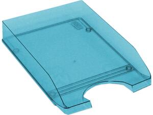 Χαρτοθήκη γραφείου Metron Fluo πλαστικό διάφανο μπλέ (Μπλε)