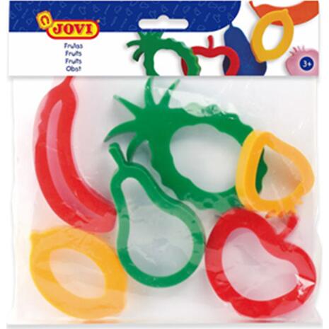 Σετ καλούπια για κατασκευές πλαστικά Jovi Φρούτα 7F (6 τεμάχια)