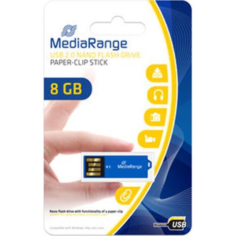 Mediarange flash drive 8GB USB 2.0 Nano Parer Clip Stick mr975