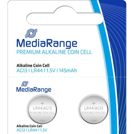 Αλκαλικές μπαταρίες MediaRange Premium Coin Cells AG13 (LR44) 1.5V  (2 τεμάχια)