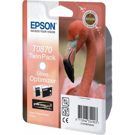 Μελάνι εκτυπωτή EPSON T0870 Twin Pack Gloss Optimizer (T087040)