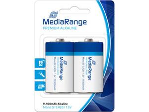 Αλκαλικές μπαταρίες MediaRange Premium D 1.5V (LR20) Συσκευασία 2 τεμ. (LR20)