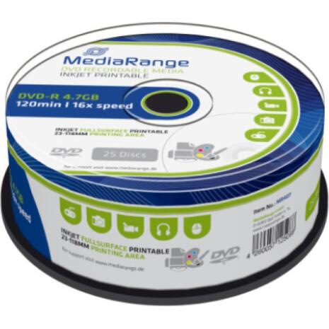DVD-R Mediarange 4.7GB 16x πομπίνα (25 τεμαχίων)