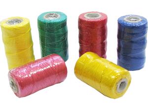 Σπάγγος πλαστικός 100 γραμμαρίων σε διάφορα χρώματα