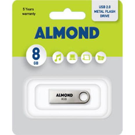 USB Almond 8GB μεταλλικό mini flash drive