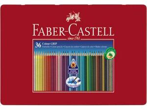 Κασετίνα μεταλλική με ξυλομπογιές FABER CASTELL GRIP 2001 συσκευασία 36 χρώματα