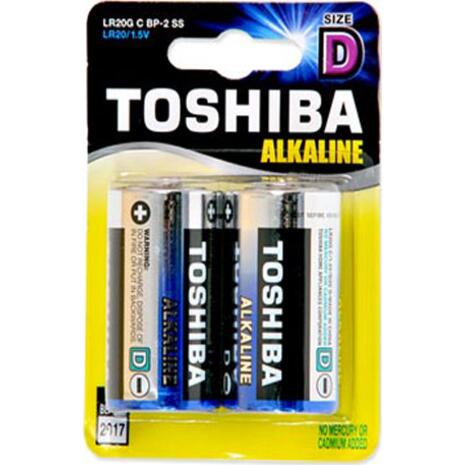 Αλκαλικές μπαταρίες TOSHIBA D LR20 high power (Συσκευασία. 2 τεμαχίων)
