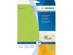 Ετικέτες HERMA φύλλο 60mm πράσινο φωσφοριζέ  (5155) (Πράσινο)