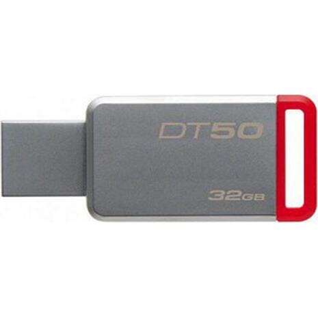 Usb 32GB Kingston Data traveller 50 μεταλλικό/κόκκινο