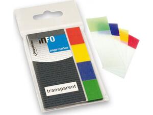 Χαρτάκια αυτοκόλλητα σελιδοδείκτες INFO 4x20x50 (Διάφορα χρώματα)