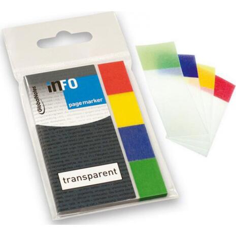 Χαρτάκια αυτοκόλλητα σελιδοδείκτες INFO 4x20x50 (Διάφορα χρώματα)