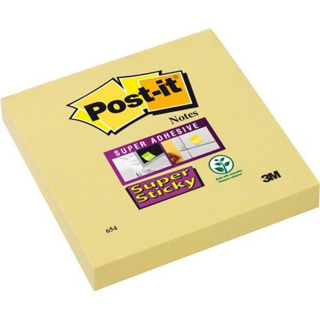 Αυτοκόλλητα χαρτάκια κίτρινα σημειώσεων POST-IT 76Χ76mm 90 φύλλων (Κίτρινο)
