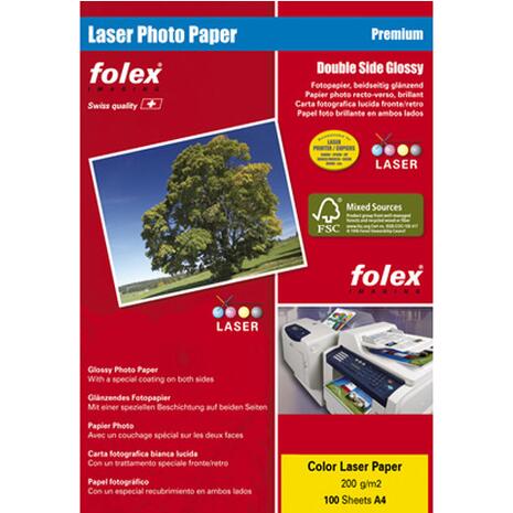 Χαρτί φωτογραφικό FOLEX Laser Double Side Glossy 200gr/m2 A4