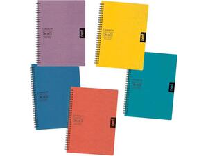 Τετράδιο σπιράλ Next Πρεσπάν 2 Θεμάτων 17x25cm 140 σελίδες σε διάφορα χρώματα (Διάφορα χρώματα)