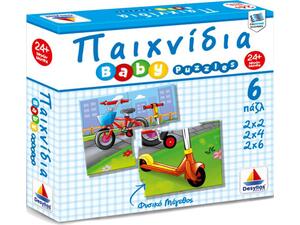 Παζλ Baby Παιχνίδια18 κομμάτια (6 παζλ 2Χ2, 2Χ4, 2Χ6) (100426)