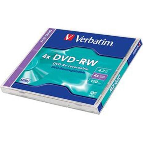 DVD-RW VERBATIM 4.7GB 4Χ Με Θήκη Slim (1610-02)