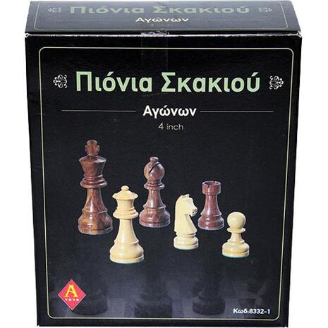 Πιόνια για σκάκι αγώνων σε κουτί