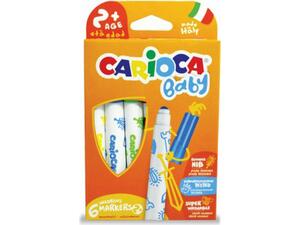 Μαρκαδόροι ζωγραφικής CARIOCA Baby Valorous Marker (6 τεμάχια)