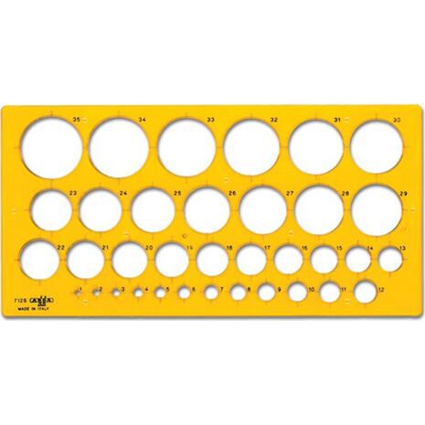 Στένσιλ ARDA κύκλων 1-35mm