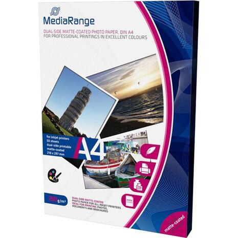 Χαρτί φωτογραφικό MEDIARANGE Dual Side Matte Α4 200gr 50 φύλλα