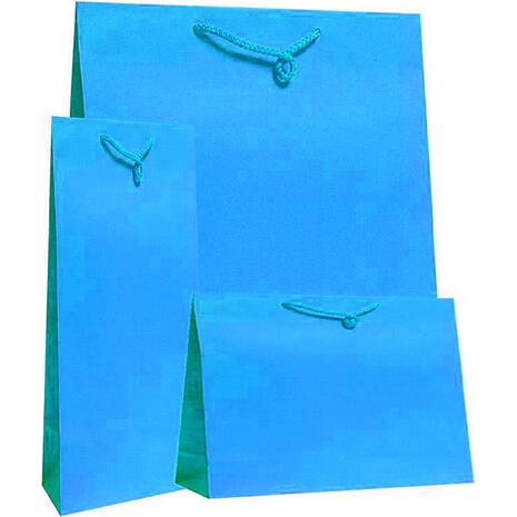 Χάρτινη σακούλα δώρου 11x7x4cm γαλάζιο (Γαλάζιο)