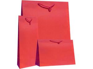 Χάρτινη σακούλα δώρου 11x7x4cm κόκκινη (23285-02) (Κόκκινο)