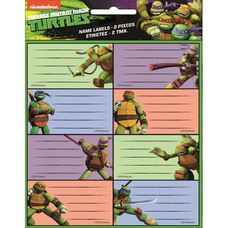 Σχολικές ετικέτες GIM Ninja Turtles (774-02546)