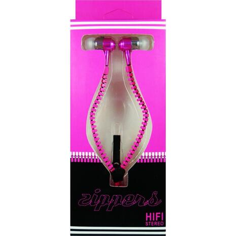 Ακουστικά με μικρόφωνο φερμουάρ ZIPPERS HI-FI Stereo σε διάφορα χρώματα