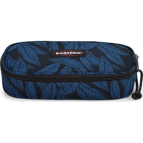 Κασετίνα οβάλ EASTPAK Single Leaves Blue (71743T)