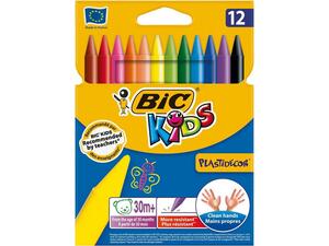 Kηρομπογιές BIC Kids Plastidecor (συσκευασία 12 τεμαχίων) (Διάφορα χρώματα)
