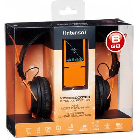 Ακουστικά INTENSO+ MP3 VIDEO SCOOTER 8GB Orange