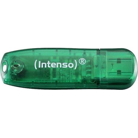 Usb 8GB INTENSO 2.0 Rainbow Line Green