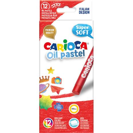 Λαδοπαστέλ CARIOCA Super Soft (12 τεμάχια) (Διάφορα χρώματα)