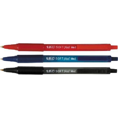Στυλό διαρκείας BIC Soft Feel Clic 1.00mm σε διάφορα χρώματα