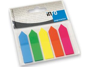Χαρτάκια αυτοκόλλητα σελιδοδείκτες ΙΝFO 5x12x50 Tόξο (Διάφορα χρώματα)