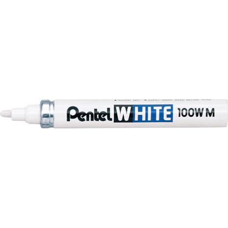 Μαρκαδόρος ανεξίτηλος PENTEL λευκός 3.9mm