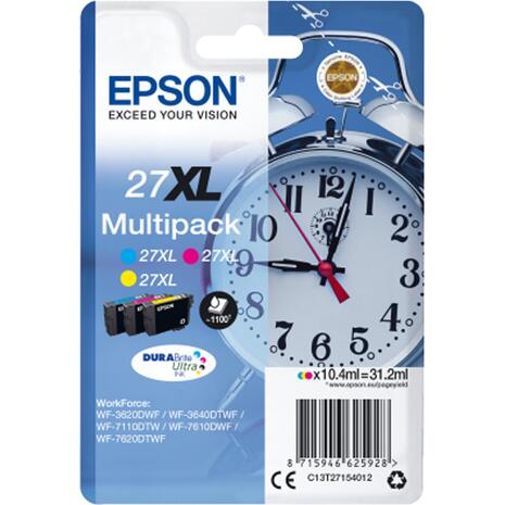 Μελάνι εκτυπωτή Epson 27XL C13T27154010 3Colors (C-M-Y) 31.20ml C13T27154012