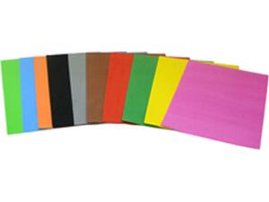 Χαρτί αφρώδες 21x29cm 2mm σε διάφορα χρώματα πακέτο 10 φύλλων (Διάφορα χρώματα)