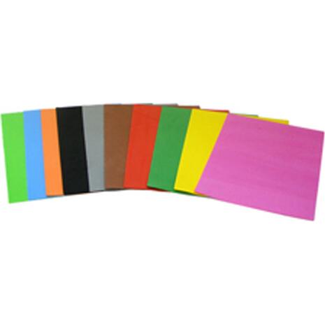 Χαρτί αφρώδες 21x29cm 2mm σε διάφορα χρώματα πακέτο 10 φύλλων (Διάφορα χρώματα)