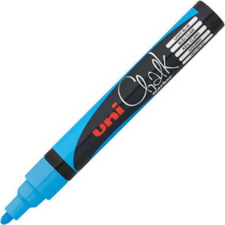 Μαρκαδόρος κιμωλίας UNI chalk PWE-5M blue