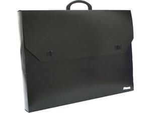 Τσάντα σχεδίου πλαστική μαύρη με χερούλι 44x66x5cm (Μαύρο)