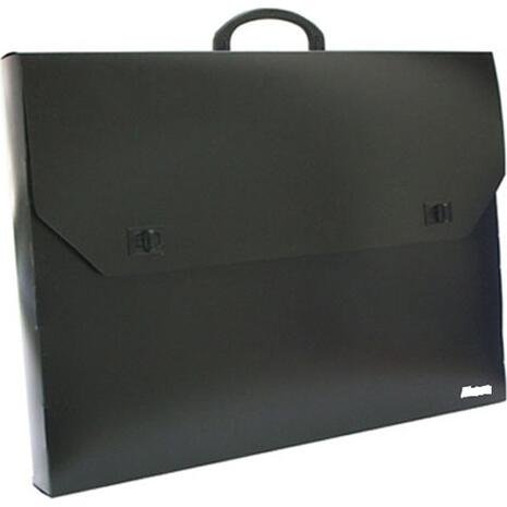 Τσάντα σχεδίου πλαστική μαύρη με χερούλι 44x66x5cm (Μαύρο)