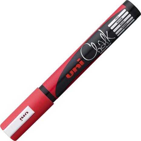 Μαρκαδόρος κιμωλίας UNI chalk PWE-5M red